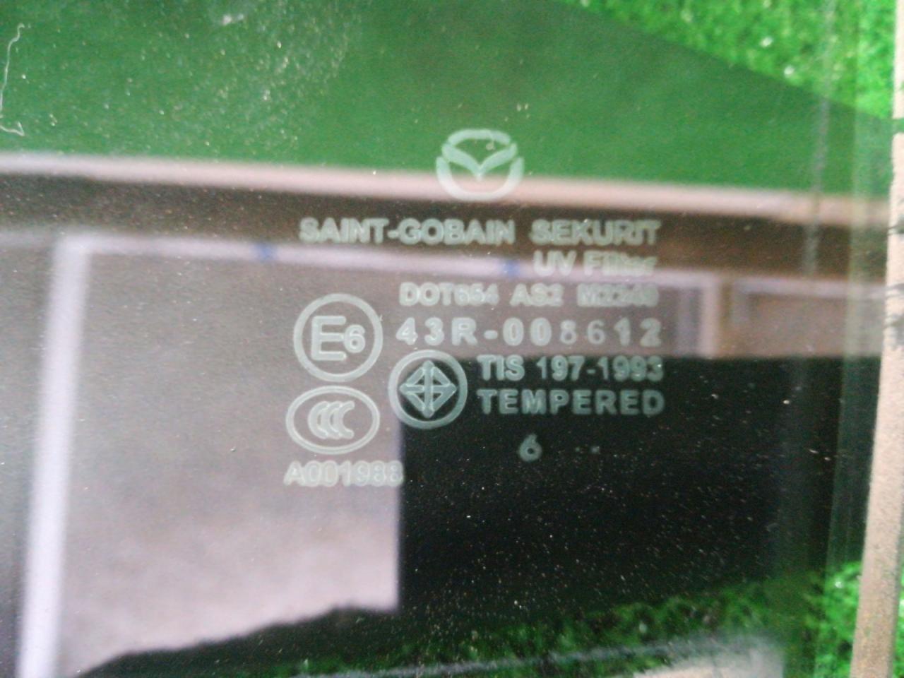 стекло двери задней левой Mazda CX-9 1 поколение 2008, 3.7 л., CA, бензин, АКПП, полный привод, правый руль - фото №1