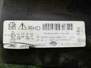 фара левая Ford Kuga 1 поколение 2012, 2.5 л., HYDC, бензин, АКПП, внедорожник 5 дв., полный привод, правый руль, 1LJ00969603