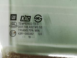 стекло двери задней правой Chevrolet Trax 1 поколение [рестайлинг] 2019, 95276498