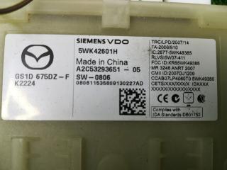 Блок управления бесключевым доступом Mazda 6 GH [рестайлинг] 2009, 2.5 л., L5-VE, бензин, АКПП, синий, седан, передний привод, GS1D675DZF