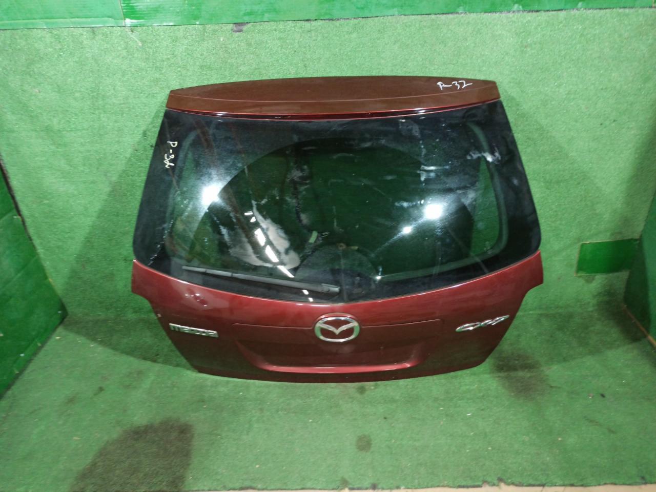 крышка багажника (дверь 3-5) Mazda CX-7 1 поколение 2007, 2.3 л., L3-VDT, бензин, АКПП, красный, внедорожник 5 дв., полный привод - фото №1