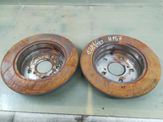 диски тормозные задние Toyota RAV4 3 поколение (XA30) [рестайлинг] 2009, 3.5 л., 2GR-FE, бензин, АКПП, серебристый, внедорожник 5 дв., полный привод