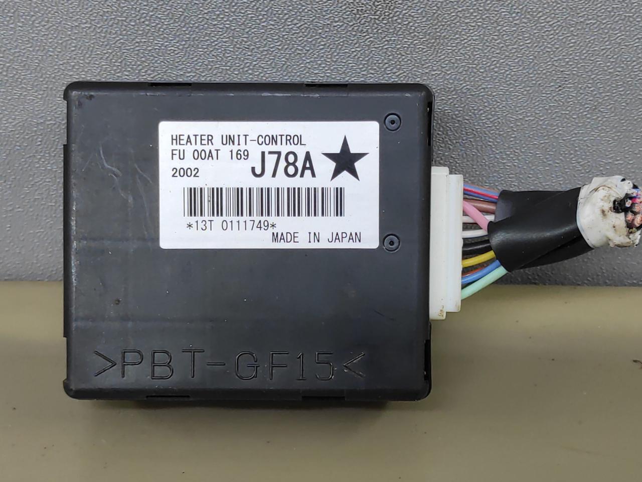 блок управления печки / климат-контроля Mazda CX-9 2 поколение TC 2020, 2.5 л., PY-VPS, бензин, АКПП, внедорожник 5 дв., полный привод, FU00AT169 - фото №1