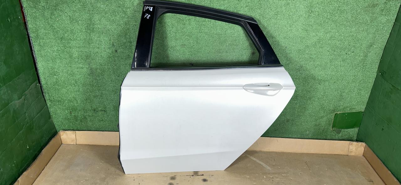 дверь задняя левая Ford Fusion (USA) 2 поколение 2013, 1.6 л., бензин, АКПП, белый перламутр, седан, передний привод - фото №1