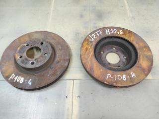 диски тормозные (комплект) Subaru Impreza 5 поколение (GK/GT) 2019, 2.0 л., бензин, вариатор, серый, седан, полный привод