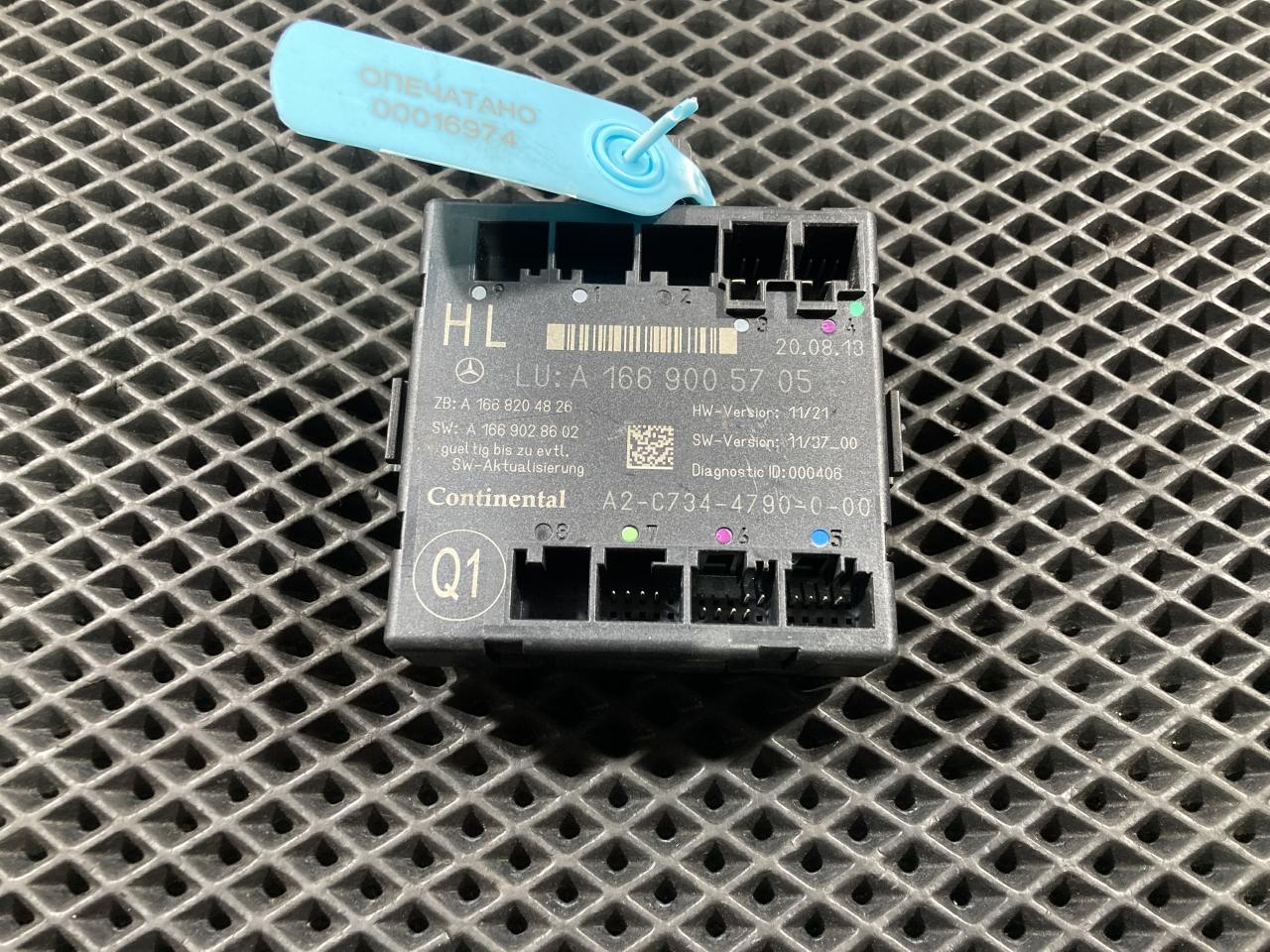 модуль управления двери Mercedes-Benz GL-Класс X166 2013, 3.0 л., M 276.820, бензин, АКПП, внедорожник 5 дв., A1669005705 - фото №1