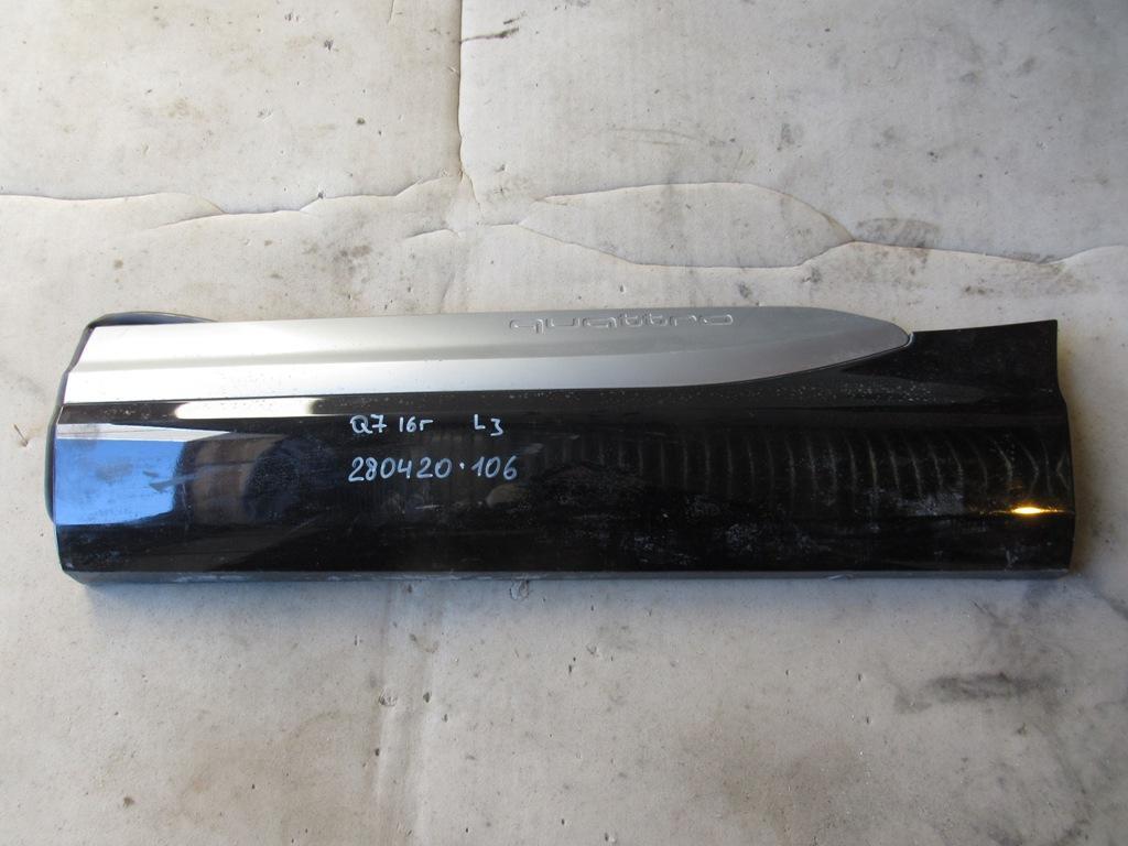 молдинг двери задней левой Audi Q7 4M 2016, 4.0 л., CZAC, дизель, внедорожник 5 дв., 4M0853269B - фото №1