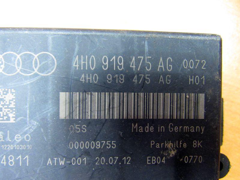 блок управления парктрониками Audi A7 4G 2010, 4H0919475AG - фото №1