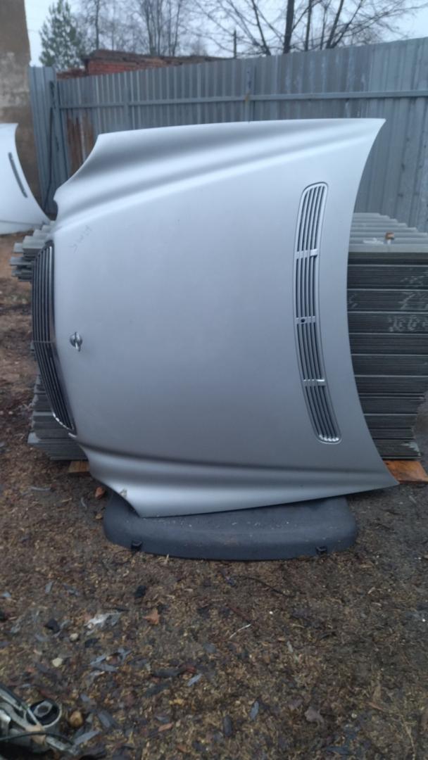 капот Mercedes-Benz E-Класс W211/S211 W211 2004, 2.7 л., CDi, OM 647.961, дизель, АКПП, серебро, седан, задний привод, правый руль - фото №1