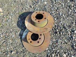 диски тормозные (комплект) BMW 5 серия E34 1992, 2.5 л., дизель, МКПП, черный, седан