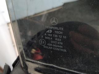 стекло двери задней правой Mercedes-Benz M-Класс W163 2001, 2.7 л., OM 612.963, дизель, внедорожник 5 дв., 1637351210