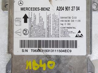 блок AirBag Mercedes-Benz C-Класс W204/S204 2009, 2.1 л., OM 646.811, дизель, АКПП, черный, седан, правый руль, 2049012704