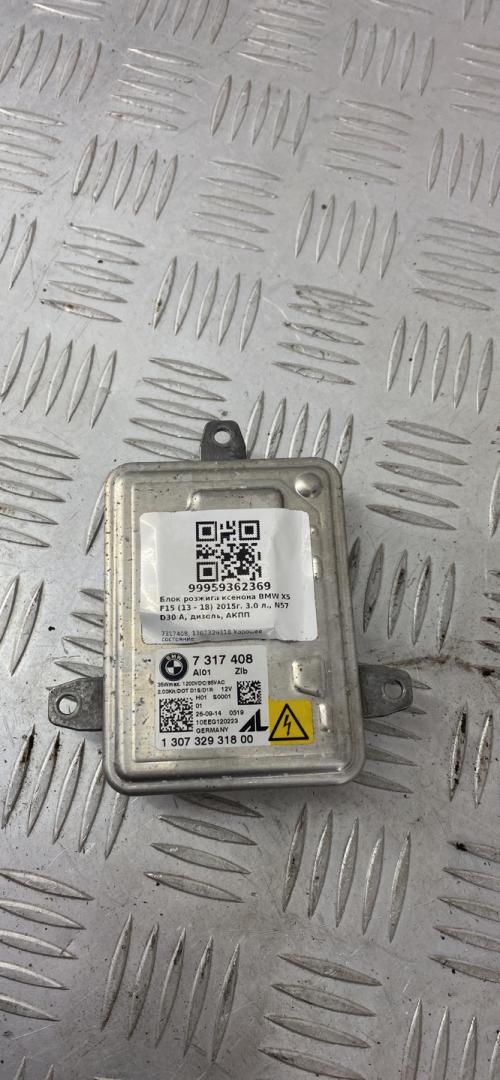 блок розжига ксенона BMW X5 F15 2015, 3.0 л., N57 D30 A, дизель, АКПП, белый, полный привод, правый руль, 63117317408, 7317408, 1307329318 - фото №1
