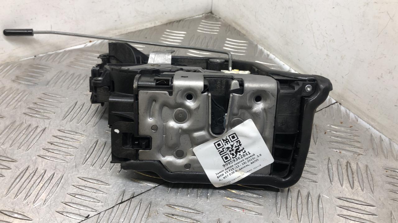 замок двери задней правой BMW X5 F15 2015, 3.0 л., N57 D30 A, дизель, АКПП, белый, полный привод, правый руль, 7281944, 51227281944 - фото №1