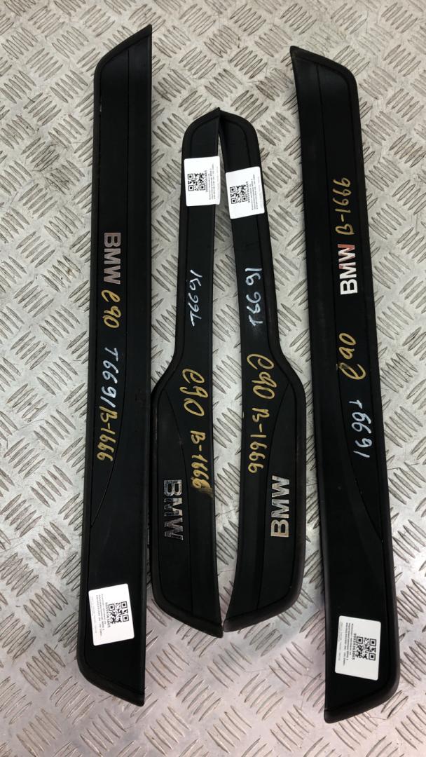 комплект накладок на пороги (внутренние) BMW 3 серия E90/E91/E92/E93 2006, седан, 7060280, 7060279, 7060285, 7060286 - фото №1