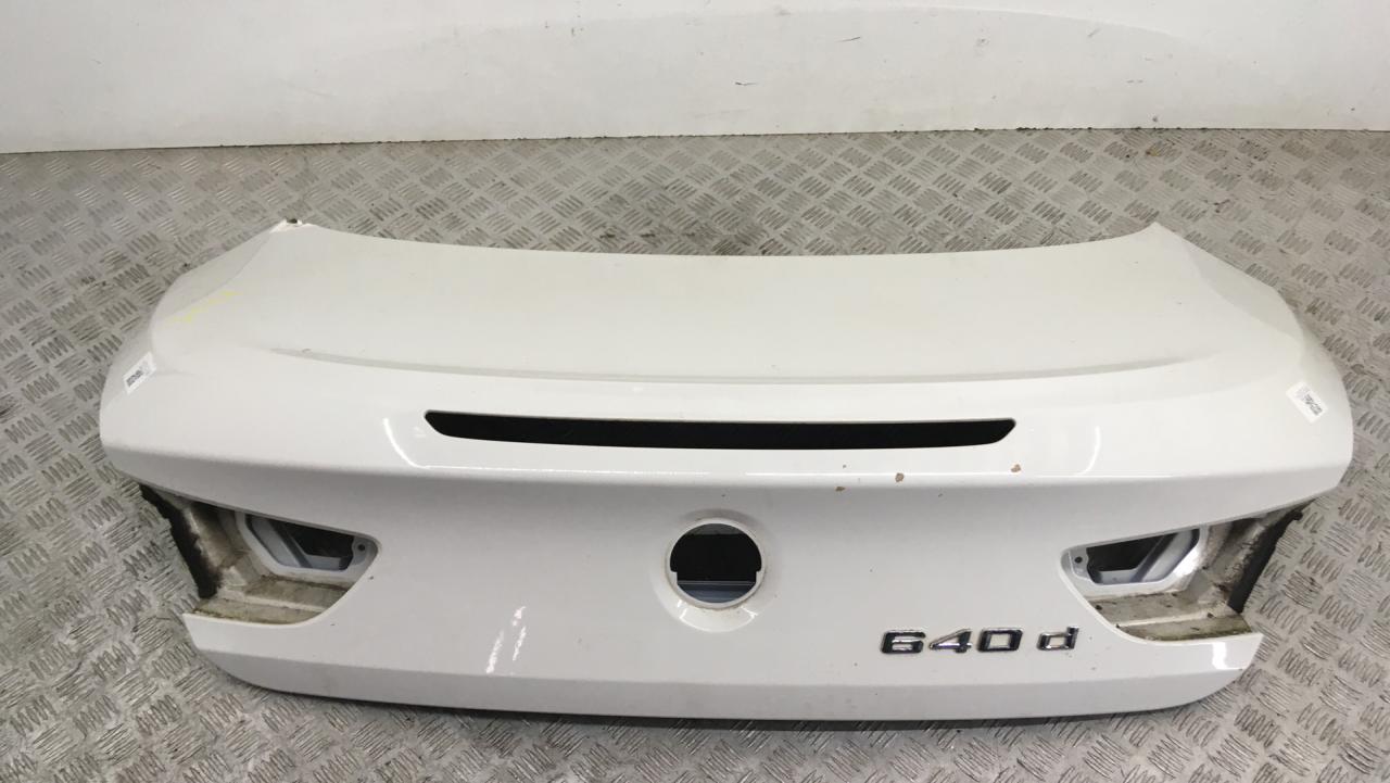крышка багажника (дверь 3-5) BMW 6 серия F06/F12/F13 F13 2014, 4.0 л., дизель, АКПП, alpinweiß uni (300), купе, задний привод, правый руль, 41627228478 - фото №1