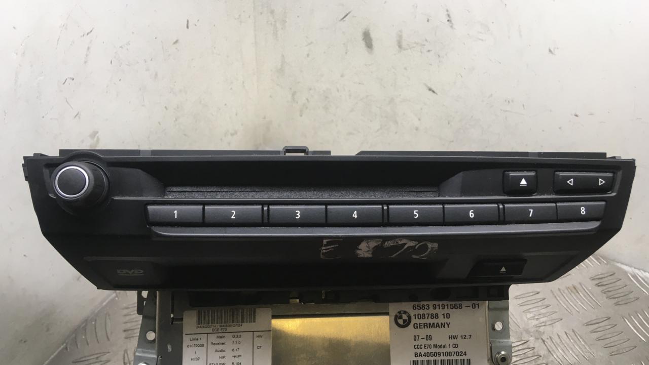 магнитола BMW X5 E70 2009, 3.5 л., M57D30 (306D5), дизель, АКПП, titansilber metallic (354), внедорожник 5 дв., полный привод, правый руль, 65839191568, 9191568 - фото №1