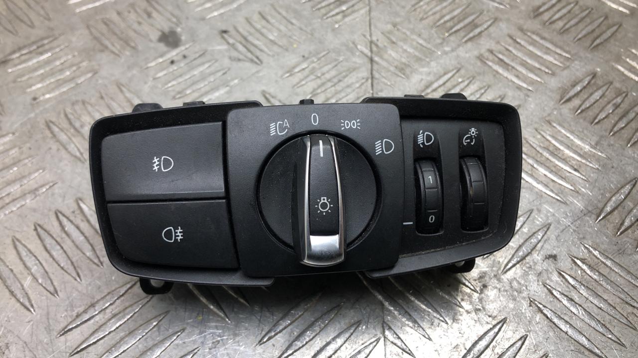переключатель света BMW 3 серия F30/F31/F34 2014, 2.0 л., N47 D20 C, дизель, МКПП, седан, задний привод, правый руль, 61319265305, 9265305 - фото №1