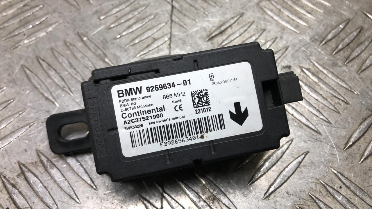 блок управления сигнализацией BMW 3 серия F30/F31/F34 2014, 2.0 л., N47 D20 C, дизель, МКПП, седан, задний привод, правый руль, 61319269634, 9269634 - фото №1