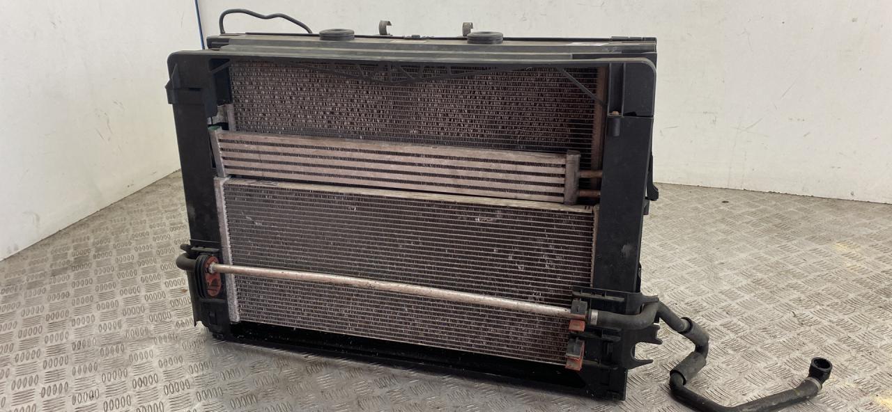 кассета радиаторов BMW 7 серия F01/F02 F02 2012, 4.4 л., N63 B44 A, бензин, АКПП, blue (a89), седан, полный привод, 17428509743, 8509743, 17117570094, 17117576825, 17117576827, 7576825, 7576827, 7599666 - фото №1