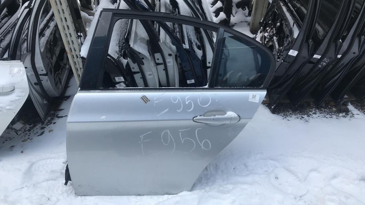 дверь задняя левая BMW 3 серия E90/E91/E92/E93 2007, 3.0 л., M57 D30 (306D3), дизель, АКПП, серебро, седан, задний привод, правый руль, 41007203647 - фото №1