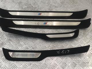 комплект накладок на пороги (внутренние) BMW 3 серия E90/E91/E92/E93 E90 2007, 3.0 л., M57 D30 (306D3), дизель, АКПП, синий, седан, правый руль, 51477907151, 51477907152, 51477907159, 51477907160