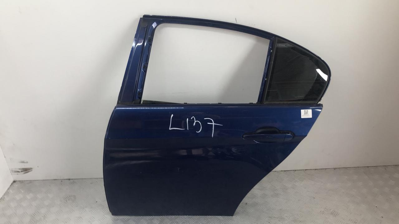 дверь задняя левая BMW 3 серия E90/E91/E92/E93 E90 2007, 3.0 л., M57 D30 (306D3), дизель, АКПП, синий, седан, правый руль, 41007203647 - фото №1