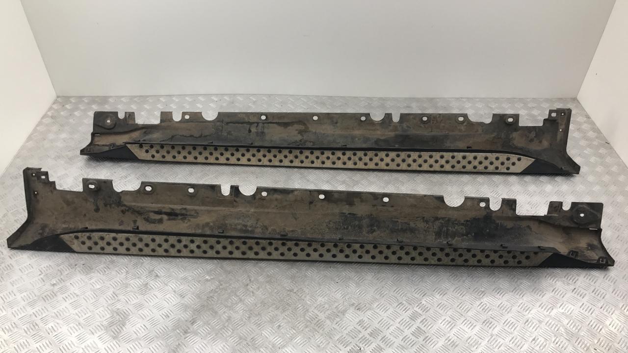 накладка на порог BMW X6 E71/E72 E71 2009, 3.5 л., M57D30 (306D5), дизель, АКПП, monacoblau (a35), внедорожник 5 дв., полный привод, правый руль, 51777184419, 51777184420 - фото №1