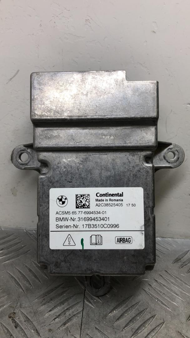 блок AirBag BMW 5 серия G30/G31 G30 2019, 3.0 л., B58 B30 A, бензин, АКПП, bluestone metallic (c2y), седан, полный привод, правый руль, 65776994534, 6994534 - фото №1