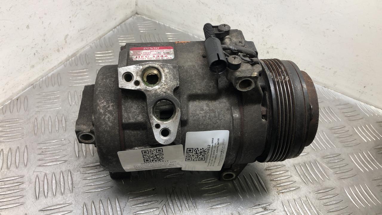 компрессор кондиционера BMW X5 E53 2003, 3.0 л., M57 D30 (306D1), дизель, АКПП, 10S17C, MC4472203323 - фото №1
