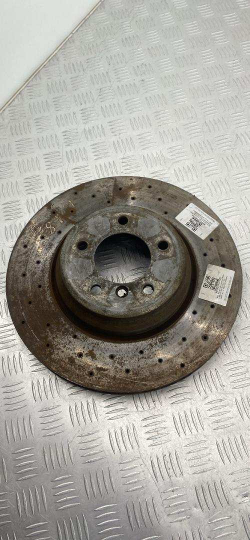 диск тормозной передний BMW 3 серия E90/E91/E92/E93 2007, 3.5 л., M57D30 (306D5), дизель, АКПП, spacegrau metallic (a52), купе, задний привод, правый руль, 34116855000 - фото №1