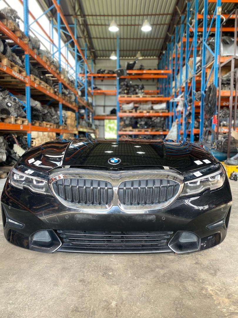 передняя часть (ноускат) BMW 3 серия G20 2021, 2.0 л., B48 B20 A, бензин, АКПП, black sapphire, седан, задний привод, правый руль - фото №1