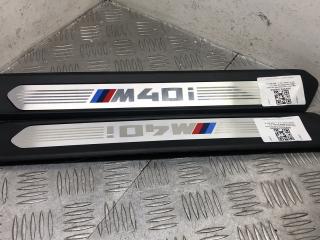 комплект накладок на пороги (внутренние) BMW X3 G01 2019, 3.0 л., B58 B30 A, бензин, АКПП, brillanteffekt metallic (a90), внедорожник 5 дв., полный привод, правый руль, 8089597