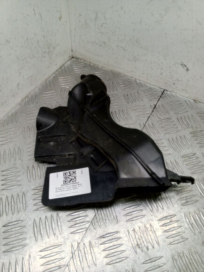 водосток капота правый BMW X1 F48 2016, 2.0 л., B47 C20 A, дизель, МКПП, alpinweiß iii (300), внедорожник 5 дв., полный привод, правый руль, 51317355438, 7355438 - фото №1