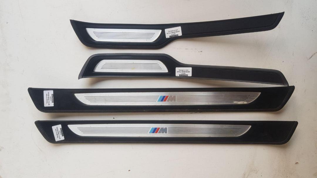 комплект накладок на пороги (внутренние) BMW 3 серия E90/E91/E92/E93 2007, 3.0 л., дизель, синий, седан, 7907151 - фото №1