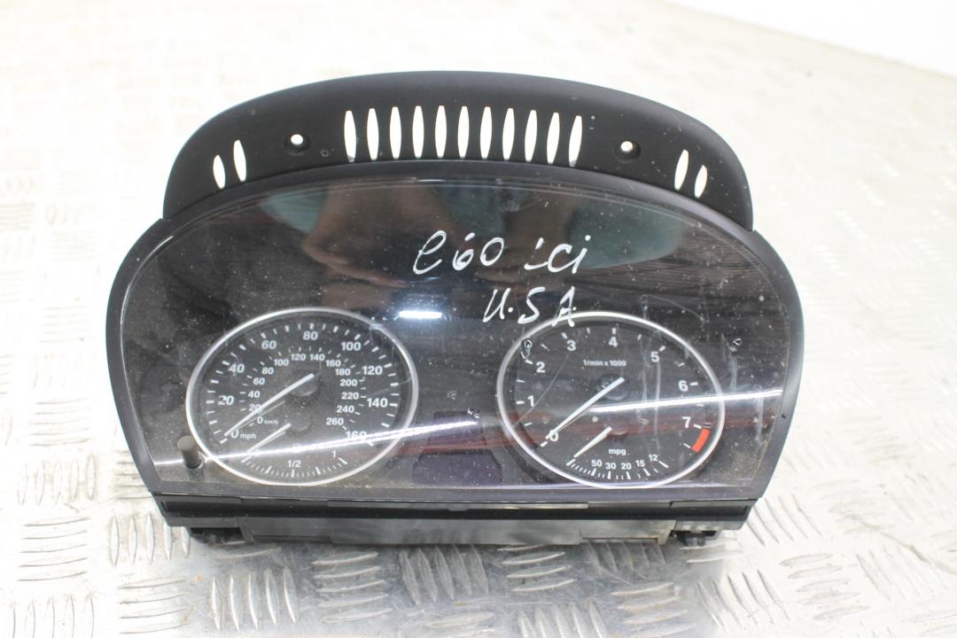 щиток приборов (приборная панель) BMW 5 серия E60/E61 2007, 3.0 л., бензин, 9153753 - фото №1