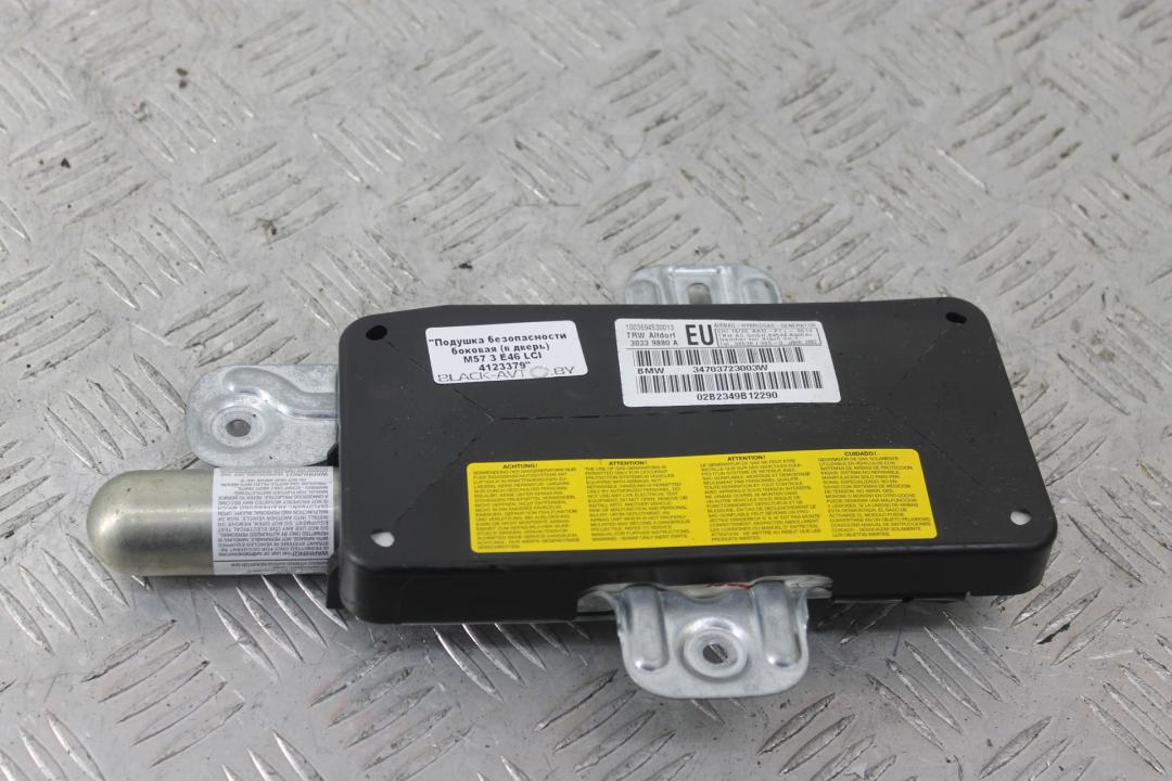 подушка безопасности дверная BMW 3 серия E46 2002, 3.0 л., дизель, черный, универсал, 3470723003 - фото №1