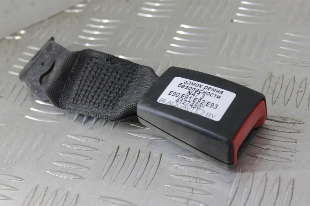 замок ремня безопасности BMW 3 серия E90/E91/E92/E93 2007, 2.0 л., дизель, серебро, купе, 9117261 - фото №1