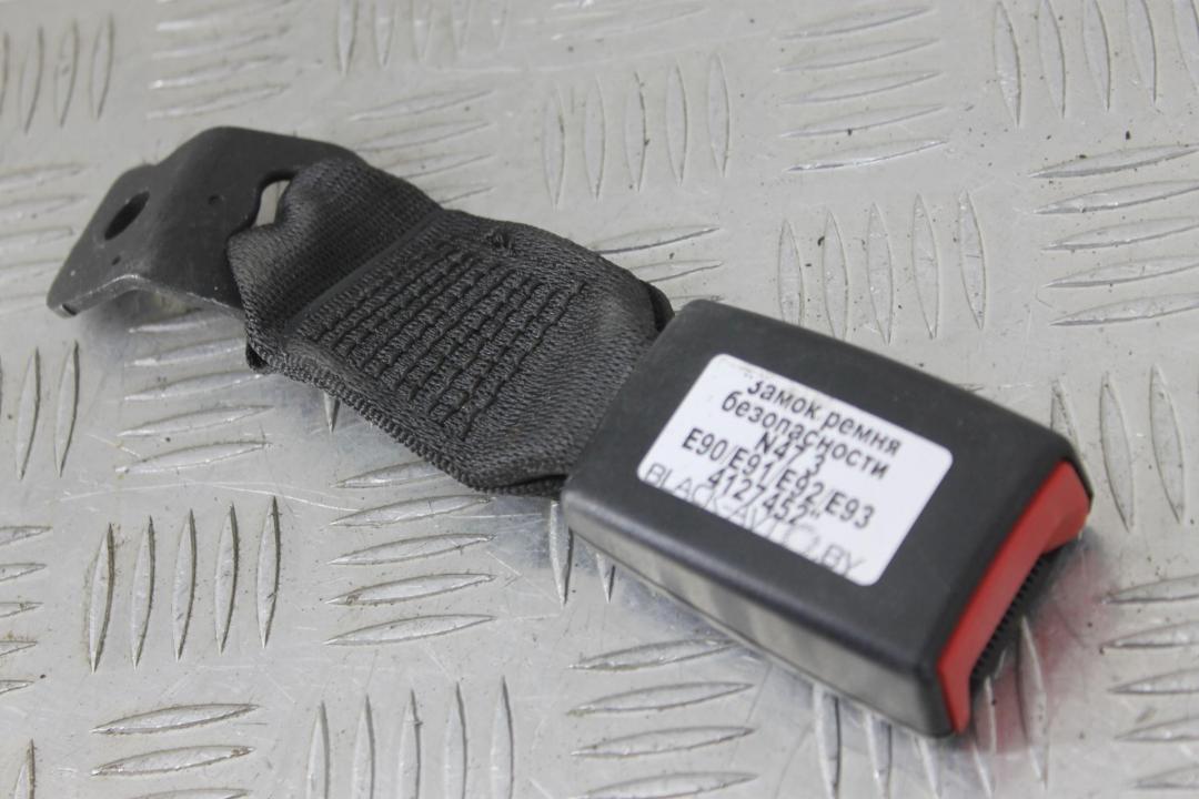 замок ремня безопасности BMW 3 серия E90/E91/E92/E93 2007, 2.0 л., дизель, серебро, купе, 9117261 - фото №1