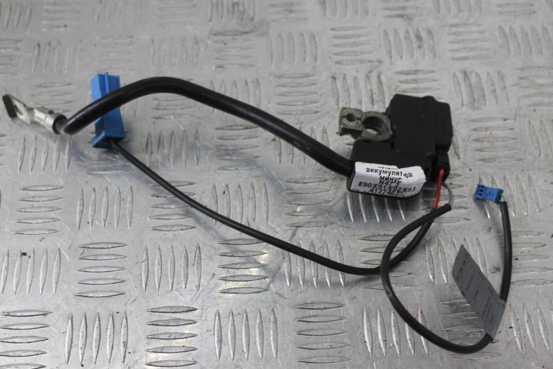 минусовой провод аккумулятора BMW 3 серия E90/E91/E92/E93 2007, 2.0 л., дизель, серебро, купе, 9134854 - фото №1
