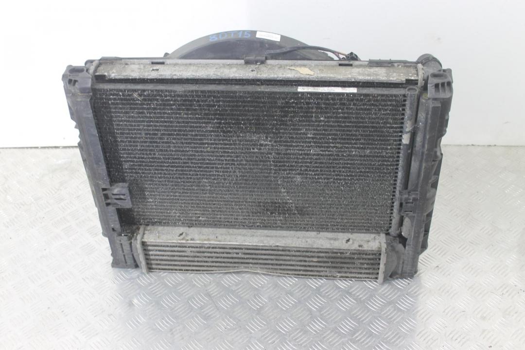 кассета радиаторов BMW 3 серия E90/E91/E92/E93 2007, 2.0 л., дизель, серебро, купе - фото №1