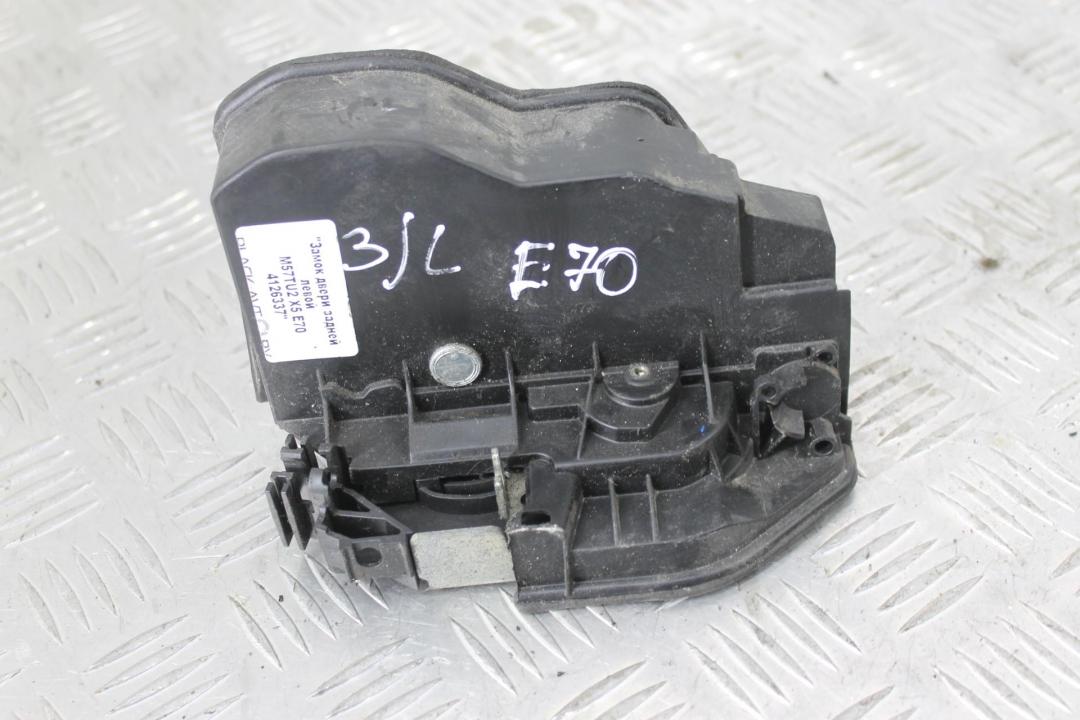 замок двери задней левой BMW X5 E70 2007, 3.0 л., M57 D30 (306D3), дизель, правый руль, 51227202147 - фото №1