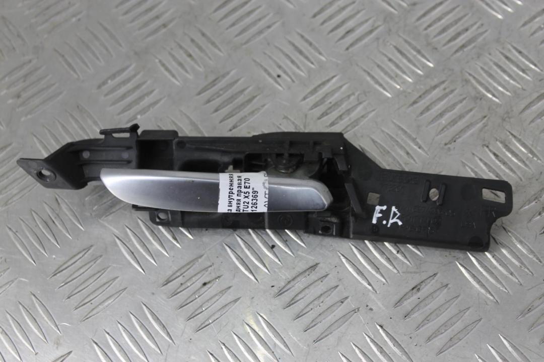 ручка внутренняя передняя правая BMW X5 E70 2007, 3.0 л., M57 D30 (306D3), дизель, правый руль, 51416974296, 6974296 - фото №1