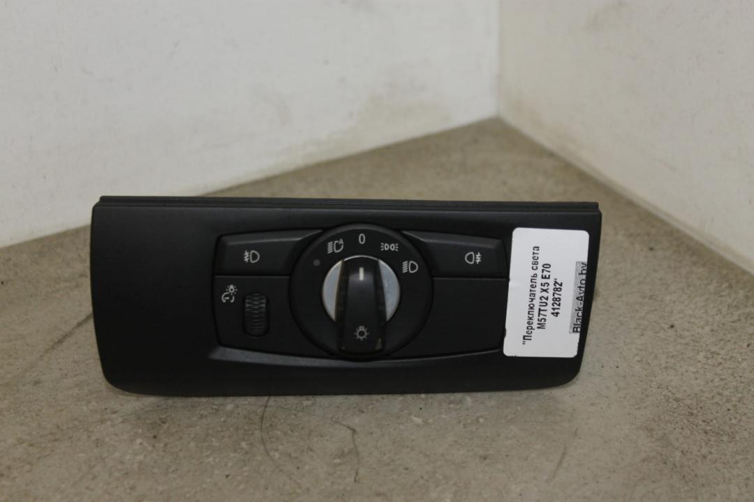 переключатель света BMW X5 E70 2007, 3.0 л., M57 D30 (306D3), дизель, правый руль, 9134726, 61319134726 - фото №1