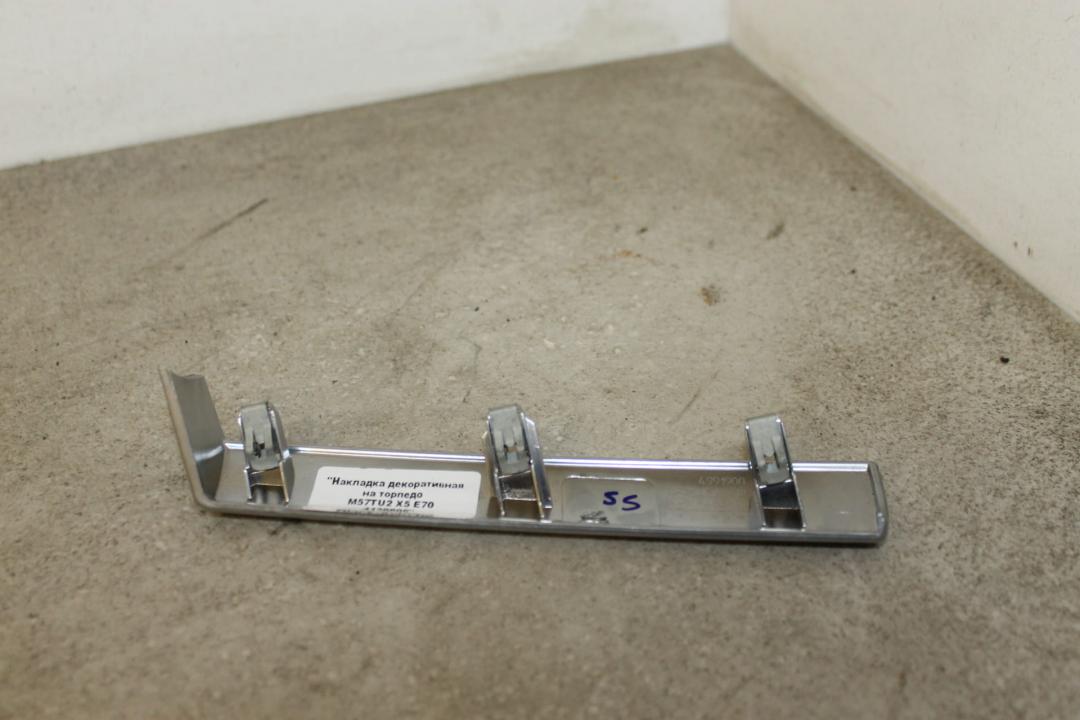 накладка на торпедо (консоль) BMW X5 E70 2007, 3.0 л., M57 D30 (306D3), дизель, правый руль, 4992800, 51456956692 - фото №1