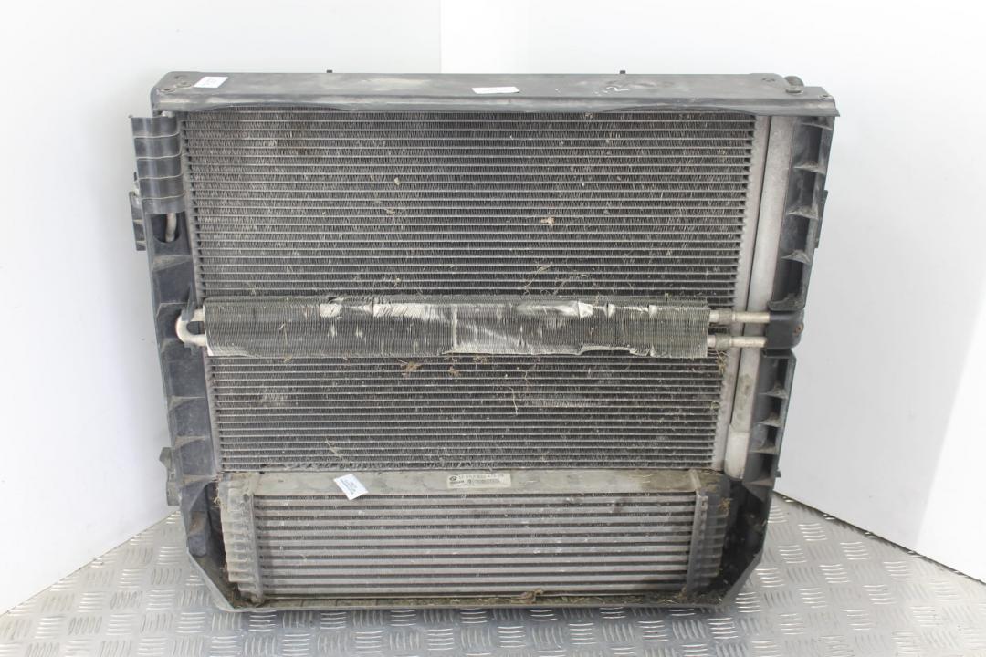 кассета радиаторов BMW X5 E70 2007, 3.0 л., M57 D30 (306D3), дизель, правый руль, 17117533472, 17217606348, 17517809321 - фото №1