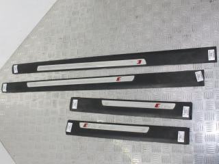 накладка на порог Audi A6 4F/C6 2005, серо-голубой, седан