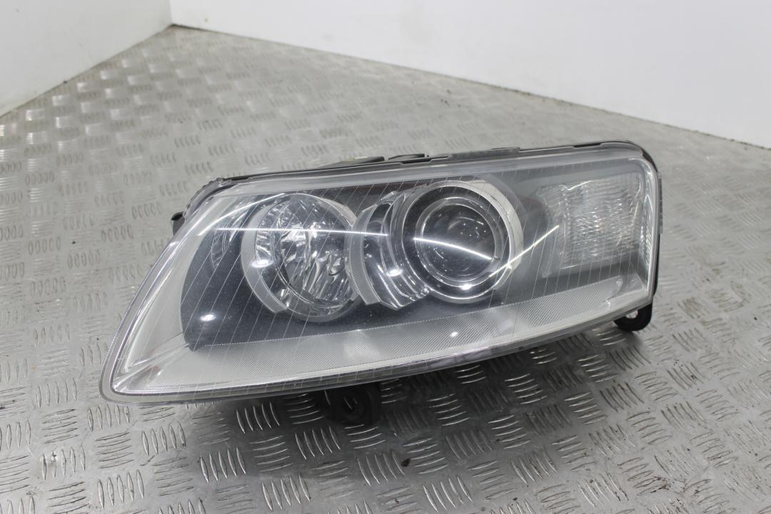 фара левая Audi A6 4F/C6 2007, 2.4 л., BDW, бензин, серебро, седан, 4F0941003 - фото №1
