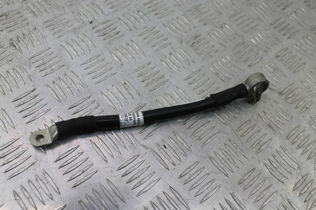 минусовой провод аккумулятора Audi A6 4F/C6 2007, 2.4 л., BDW, бензин, серебро, седан - фото №1