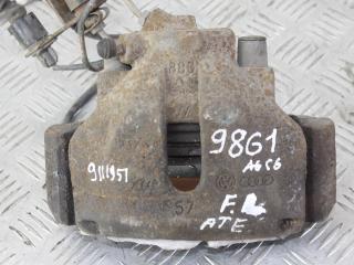 суппорт передний левый Audi A6 4F/C6 2007, серебро, седан